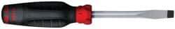 Proto - 216mm OAL Keystone Slotted Screwdriver - 102mm Blade Length, Round Shank, Ergonomic Handle - USA Tool & Supply