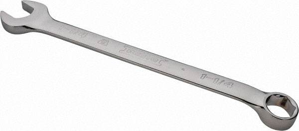 Proto - 1-1/4" 6 Point Combination Wrench - 15° Offset Angle, 16-59/64" OAL, Steel, Chrome Finish - USA Tool & Supply