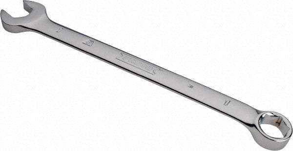 Proto - 1" 6 Point Combination Wrench - 15° Head Angle, 14-5/64" OAL, Steel, Chrome Finish - USA Tool & Supply