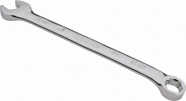 Proto - 3/8" 6 Point Combination Wrench - 15° Offset Angle, 6-1/4" OAL, Steel, Chrome Finish - USA Tool & Supply
