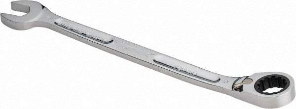 Proto - 18mm 12 Point Combination Wrench - 15° Head Angle, 10-11/16" OAL, Steel, Chrome Finish - USA Tool & Supply