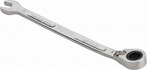 Proto - 6mm 12 Point Combination Wrench - 15° Head Angle, 4-59/64" OAL, Steel, Chrome Finish - USA Tool & Supply