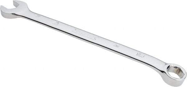 Proto - 15mm 6 Point Combination Wrench - 15° Head Angle, 9-9/64" OAL, Steel, Chrome Finish - USA Tool & Supply