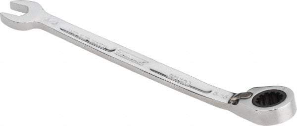 Proto - 5/16" 12 Point Combination Wrench - 15° Head Angle, 5-7/16" OAL, Steel, Chrome Finish - USA Tool & Supply