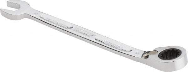 Proto - 10mm 12 Point Combination Wrench - 15° Head Angle, 5-29/32" OAL, Steel, Chrome Finish - USA Tool & Supply
