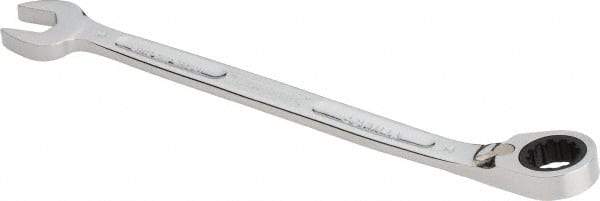 Proto - 14mm 12 Point Combination Wrench - 15° Head Angle, 8-49/64" OAL, Steel, Chrome Finish - USA Tool & Supply