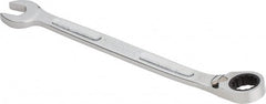 Combination Wrench: 10.2656'' OAL, Steel, Chrome-Plated