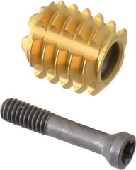 LMT - 3/8", 24 TPI, Carbide Replaceable Tip Thread Forming Tap Insert - TiCN Coated - USA Tool & Supply