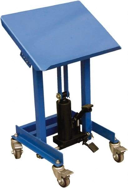 Vestil - Work Table - Steel, Fixed Leg, Blue, 21" Long x 21" Deep x 28" High - USA Tool & Supply