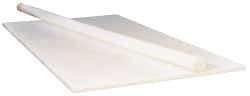 Made in USA - 1' Long, 3/8" Diam, ETFE Plastic Rod - ±0.2" Length Tolerance, +0.002 - 0.000" Diam Tolerance, Shore D-75 Hardness, Natural (Color) - USA Tool & Supply