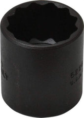 Proto - 13/16", 3/8" Drive, Standard Hand Socket - 12 Points, 1-7/16" OAL, Alloy Steel, Black Finish - USA Tool & Supply