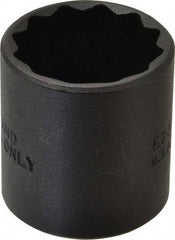 Proto - 15/16", 3/8" Drive, Standard Hand Socket - 12 Points, 1-9/16" OAL, Alloy Steel, Black Finish - USA Tool & Supply