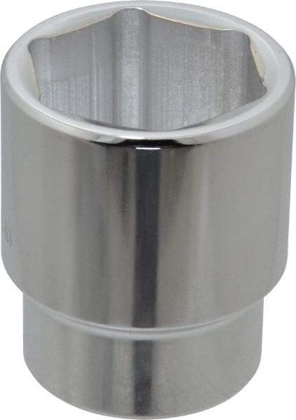 Proto - 1/2" Drive, Standard Hand Socket - 6 Points, 1-3/4" OAL, Alloy Steel, Chrome Finish - USA Tool & Supply