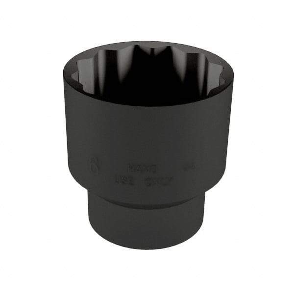 Proto - 1-7/16", 1/2" Drive, Standard Hand Socket - 12 Points, 2-1/8" OAL, Alloy Steel, Black Finish - USA Tool & Supply