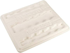 Remco - White Polyethylene Lid for Aero Tote - 37-1/4" Wide x 41-1/4" Long - USA Tool & Supply