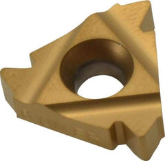 Hertel - 22ER External Right Hand 6 UN Laydown Threading Insert - Grade HG630TR, TiC/TiN Coated Carbide - USA Tool & Supply
