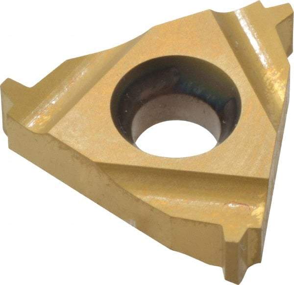Hertel - 16ER External Right Hand 14 Acme Laydown Threading Insert - Grade HG630TR, TiC/TiN Coated Carbide - USA Tool & Supply