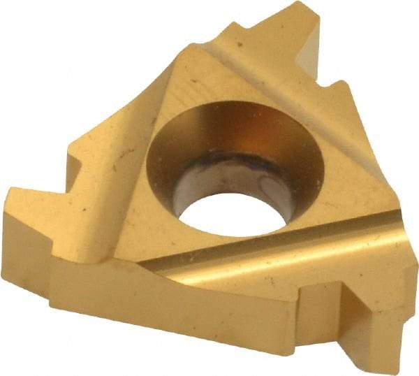 Hertel - 22ER External Right Hand 6 Acme Laydown Threading Insert - Grade HG330TR, TiC/TiN Coated Carbide - USA Tool & Supply
