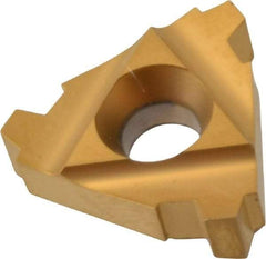 Hertel - 22ER External Right Hand 5 Stub Acme Laydown Threading Insert - Grade HG630TR, TiC/TiN Coated Carbide - USA Tool & Supply