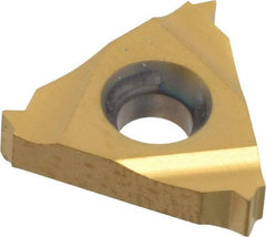 Hertel - 16ER External Right Hand 16 UN Laydown Threading Insert - Grade HG630TR, TiC/TiN Coated Carbide - USA Tool & Supply