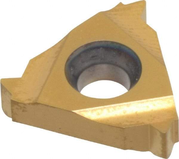 Hertel - 16ER External Right Hand 12 UN Laydown Threading Insert - Grade HG630TR, TiC/TiN Coated Carbide - USA Tool & Supply