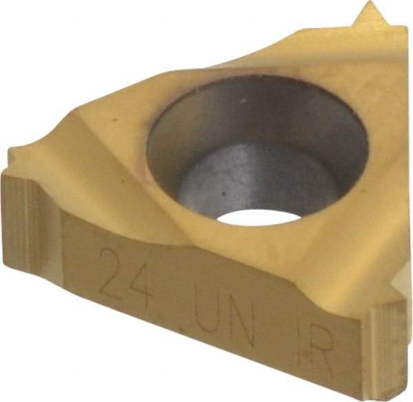 Hertel - 11IR Internal Right Hand 24 UN Laydown Threading Insert - Grade HG630TR, TiC/TiN Coated Carbide - USA Tool & Supply
