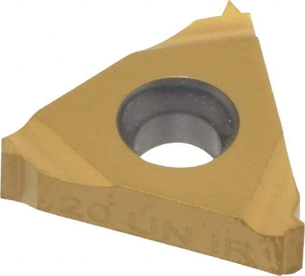 Hertel - 16IR Internal Right Hand 20 UN Laydown Threading Insert - Grade HG330TR, TiC/TiN Coated Carbide - USA Tool & Supply