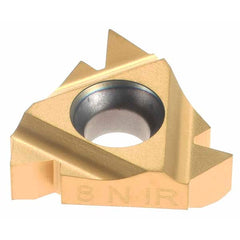 Hertel - 16IR8NPT HG330TR Carbide Laydown Threading Insert - USA Tool & Supply