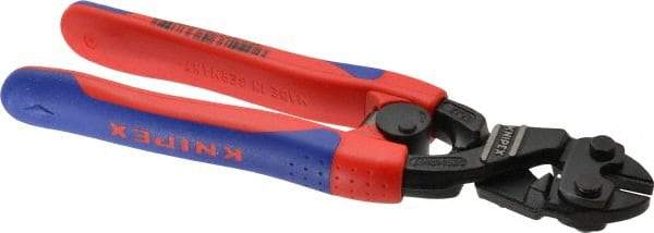 Knipex - 8" OAL, Bolt Cutter - 18mm Jaw Length x 33mm Jaw Width, Standard Head, Ergo Dual Component Handle - USA Tool & Supply