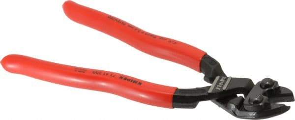 Knipex - 8" OAL, Bolt Cutter - 18mm Jaw Length x 33mm Jaw Width, 20° Angled Head, Ergo Dual Component Handle - USA Tool & Supply