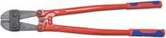 Knipex - 24" OAL, 35mm Jaw Length x 80.5mm Jaw Width, Bolt Cutter Pliers - Standard Head, Steel Tube, Power-Coated Handles - USA Tool & Supply