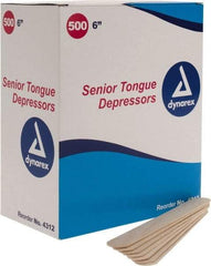 Medique - Tongue Depressor - 6 Inches Long x 3/4 Inches Wide - USA Tool & Supply