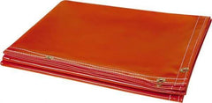 Steiner - 6' High x 6' Wide x 14mm Thick Vinyl Welding Curtain - Orange, Grommet - USA Tool & Supply
