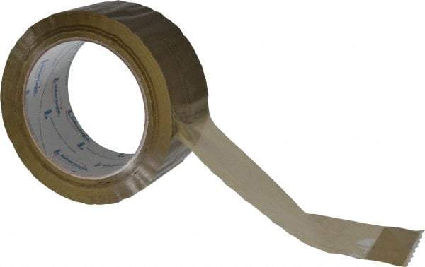 Intertape - 2" x 110 Yd Natural (Color) Rubber Adhesive Sealing Tape - Polypropylene Film Backing, 1.85 mil Thick, 27 Lb Tensile Strength, Series 7100 - USA Tool & Supply