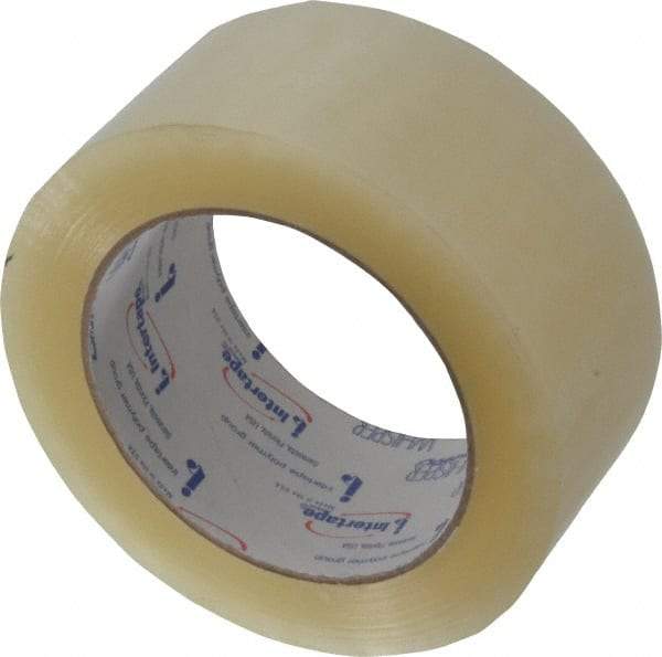 Intertape - 2" x 110 Yd Clear Acrylic Adhesive Sealing Tape - Polypropylene Film Backing, 2 mil Thick, 22 Lb Tensile Strength, Series 130WS - USA Tool & Supply