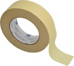 Intertape - 1-1/2" Wide x 60 Yd Long Tan Paper Masking Tape - Series 519, 6 mil Thick, 23 In/Lb Tensile Strength - USA Tool & Supply