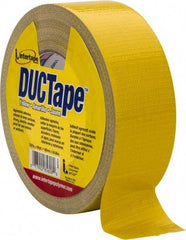 Intertape - 2" x 55m Yellow Duct Tape - 9 mil, Rubber Adhesive, Polyethylene Cloth Backing, 18 Lb/ln Tensile Strength, 32°F to 160°F, Series AC20 - USA Tool & Supply