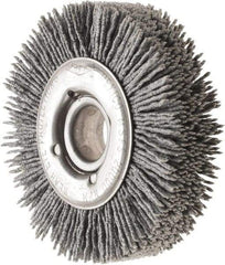 Osborn - 3" OD, 5/8" Arbor Hole, Nylon Wheel Brush - 7/8" Face Width, 5/8" Trim Length, 20,000 RPM - USA Tool & Supply