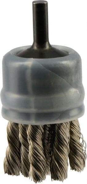 Osborn - 1" Brush Diam, Knotted, End Brush - 20,000 Max RPM - USA Tool & Supply