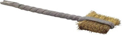 Osborn - 7/16" Diam Flat Brass Tube Brush - 0.005" Filament Diam, 9/16" Brush Length, 2-1/8" OAL, 3/32" Diam Shank - USA Tool & Supply