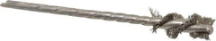 Osborn - 3/8" Diam Helical Stainless Steel Tube Brush - 0.008" Filament Diam, 1" Brush Length, 3-1/2" OAL, 1/8" Diam Shank - USA Tool & Supply