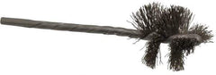 Osborn - 1" Diam Helical Stainless Steel Tube Brush - 0.008" Filament Diam, 1" Brush Length, 3-1/2" OAL, 1/8" Diam Shank - USA Tool & Supply