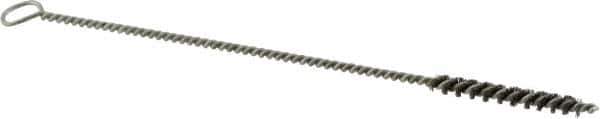 Osborn - 3/16" Diam Helical Steel Tube Brush - Single Spiral, 0.004" Filament Diam, 1-1/2" Brush Length, 7" OAL, 0.094" Diam Shank - USA Tool & Supply