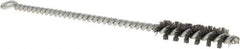 Osborn - 1/2" Diam Helical Steel Tube Brush - Single Spiral, 0.006" Filament Diam, 2" Brush Length, 8" OAL, 0.221" Diam Shank - USA Tool & Supply