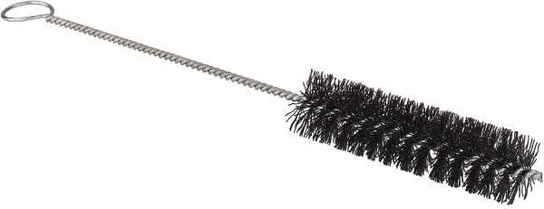 Osborn - 3/4" Diam Helical Nylon Tube Brush - 0.012" Filament Diam, 3" Brush Length, 8-3/4" OAL, 1/8" Diam Shank - USA Tool & Supply