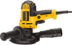 DeWALT - 5" Max Disc, 3,700 RPM, Electric Handheld Disc Sander - 120 Volts, Includes Wrench, 5" H&L Pad & Dust Shroud - USA Tool & Supply