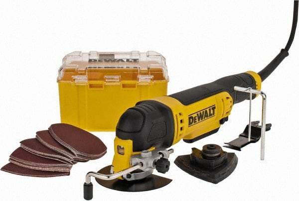 DeWALT - 120 Volt, Electric Multi Tool Kit - 22,000 RPM, 3 Amps - USA Tool & Supply