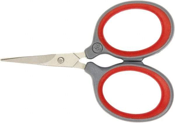 Clauss - 1" LOC, 3" OAL Titanium Scissors - Plastic Handle, For Paper, Fabric - USA Tool & Supply