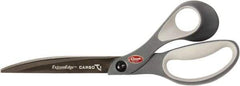 Clauss - 7" LOC, 10" OAL Carbonitride Titanium Steel Shears - Glass Filled Nylon Handle, For Paper, Fabric - USA Tool & Supply