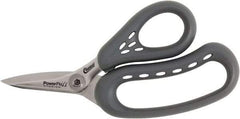 Clauss - 4" LOC, 7" OAL Titanium Shears - Plastic Handle, For Paper, Fabric - USA Tool & Supply